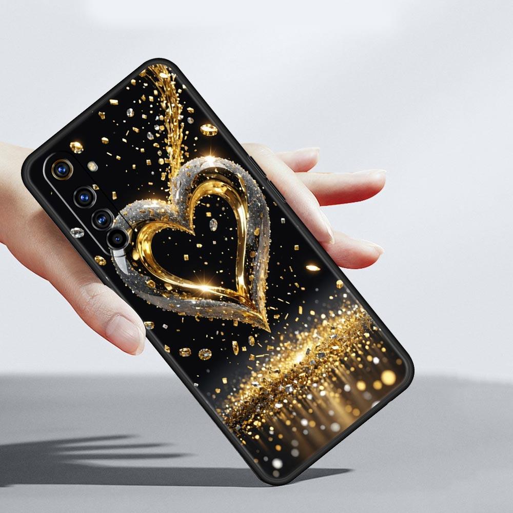 Мягкий силиконовый чехол с принтом цветного сердца-любовь Для Realme 13 12 11 10 9 Pro Plus GT3 GT2 C21 C25 C35 C53 C55 C67 Pro 5G Чехол-бампер для телефона