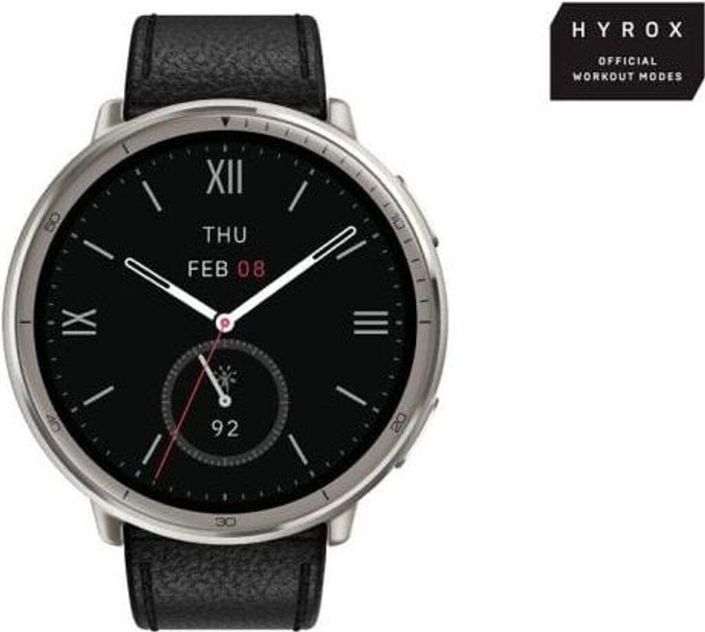 AMAZFIT Active 2 schwarzes Leder Premium Version