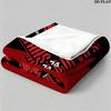 Ultras Devils Print Flannel Blanket High Quality Warm Comfortable Cover for All Seasons Perfect for Gifts Home Decor