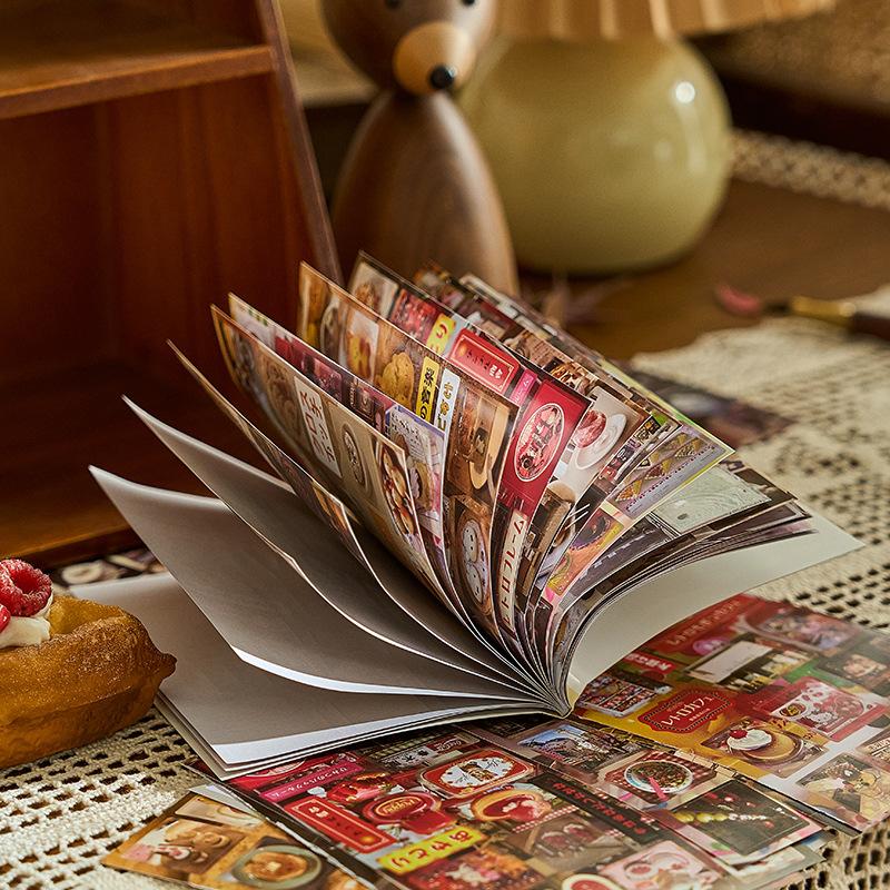 Scrapbook Japanese Cuisine Collection Sticker Book Japanese Ancient Style Material Paper Mobile Phone Back Sticker Stationery