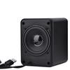 Mini USB Wired Combination Speaker Bass Stereo Music Player Subwoofer for Phone Laptop Black