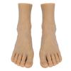 1 пара мужских поддельных стоп, высокая имитация, гибкая прозрачная текстура, человеческая мужская стопа, модель для татуировки