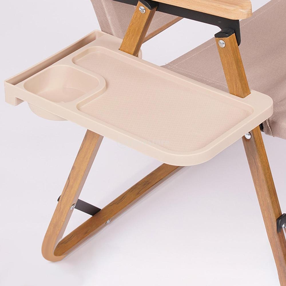 Load-bearing Chair Side Storage Tray Travel-friendly Cup Holder Tray Chair Clip Outdoor