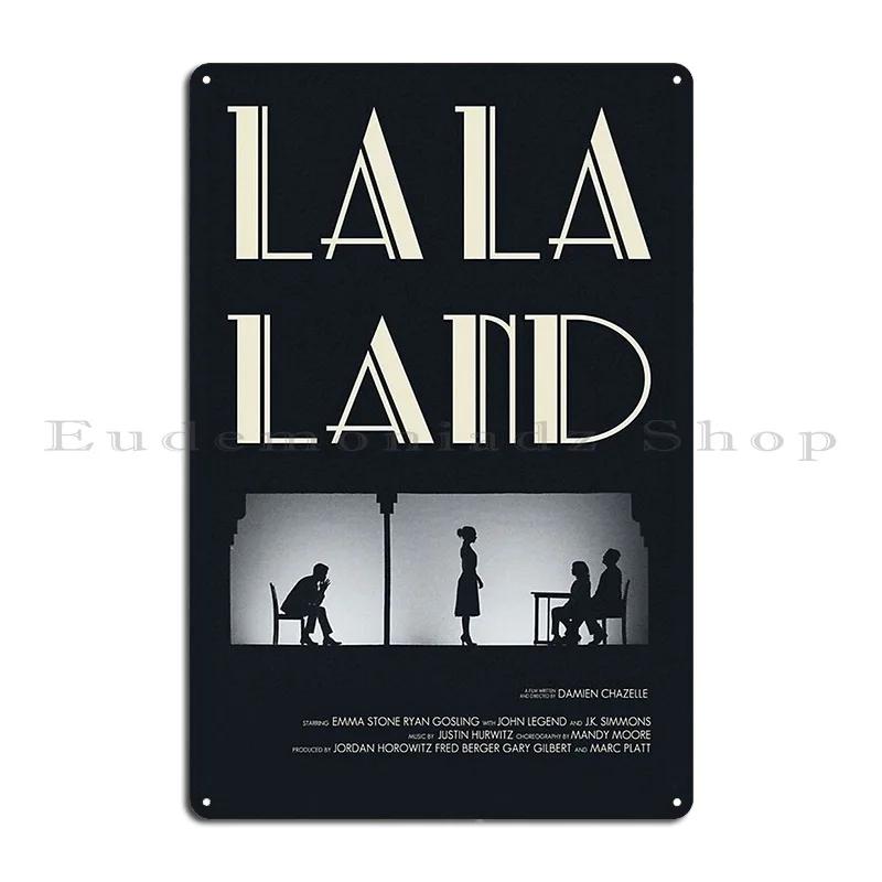 Best Dancing La La Land alternative movie Poster Metal Sign Poster Design Wall Mural Classic Funny Cinema Tin Sign Poster