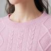 Palo Women's Retro Striped Jacquard Cashmere Sweater