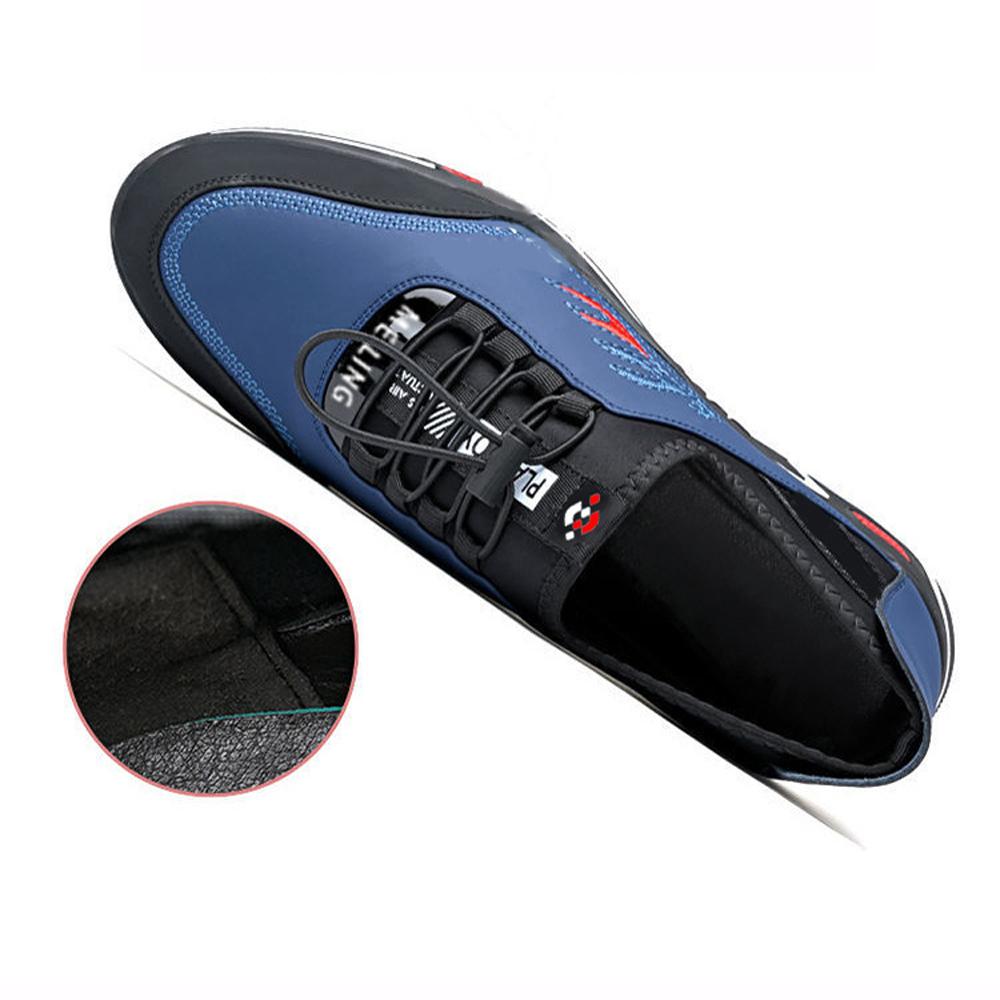 Casual Shoes Breathable Leather Shoes Front Lacing Shoes for Men Business Simplicity