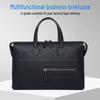 Мужской портфель из высококачественной кожи: Стильная, вместительная, многофункциональная сумка для ноутбука