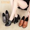 Genuine Leather Women Office Shoes High-heeled Sexy Women Dress Shoe Big Size Women Party Shoe