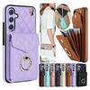 Наплечный чехол для телефона For Samsung Galaxy A13 A33 A53 A35 A14 A54 A15 A55 A16 A26 A36 A56 4G 5G Кожаный чехол Чехол для телефона Ремешок