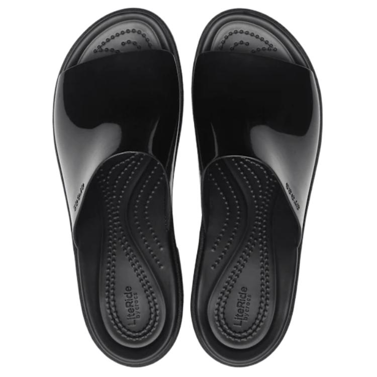 Crocs Brooklyn Slide Slippers Women's Black 209709-001