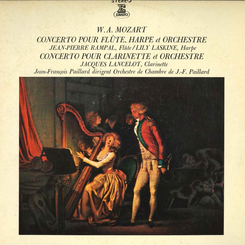 LP Record WOLFGANG AMADEUS MOZART JEANFRANCO Conserto En Ut Majeur Pour Flute H OS2725RE ERATO 1972 Japan Classical Used