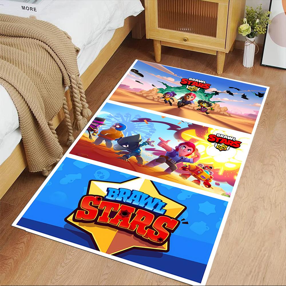 Brawl Stars Area Rug Perfect for Outdoor Playrooms Balcony Study room Antislip Carpet Decorate Offices Spiritual Gift