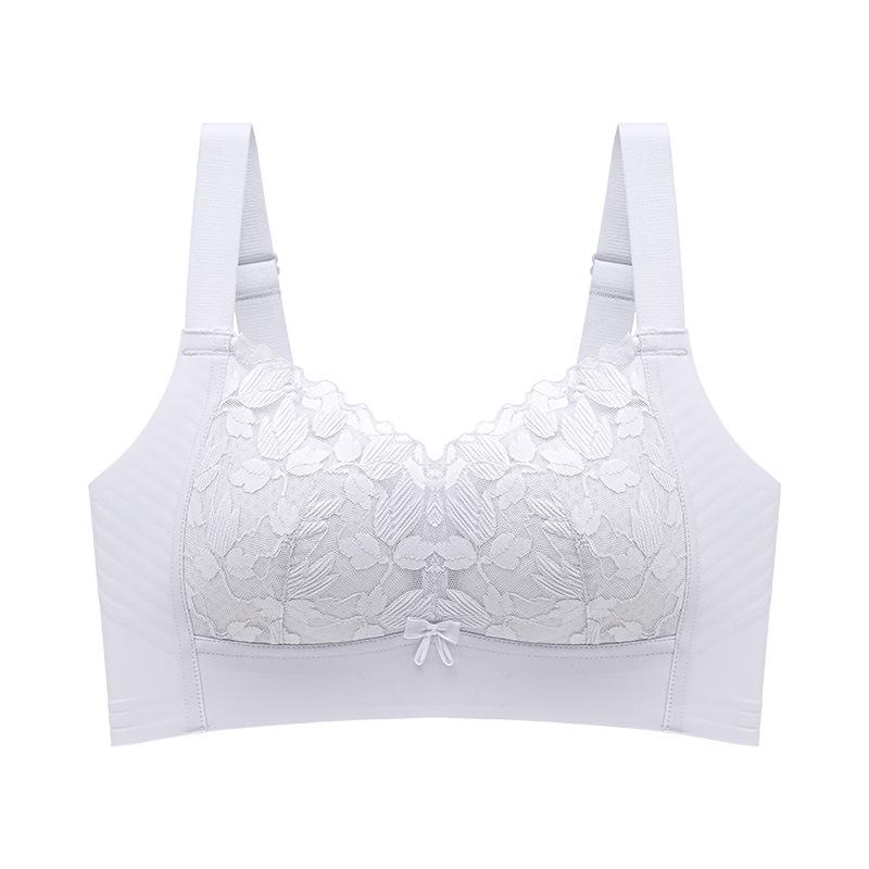 Seamless Wire-Free Push-Up Bra for Large Bust with Side Support