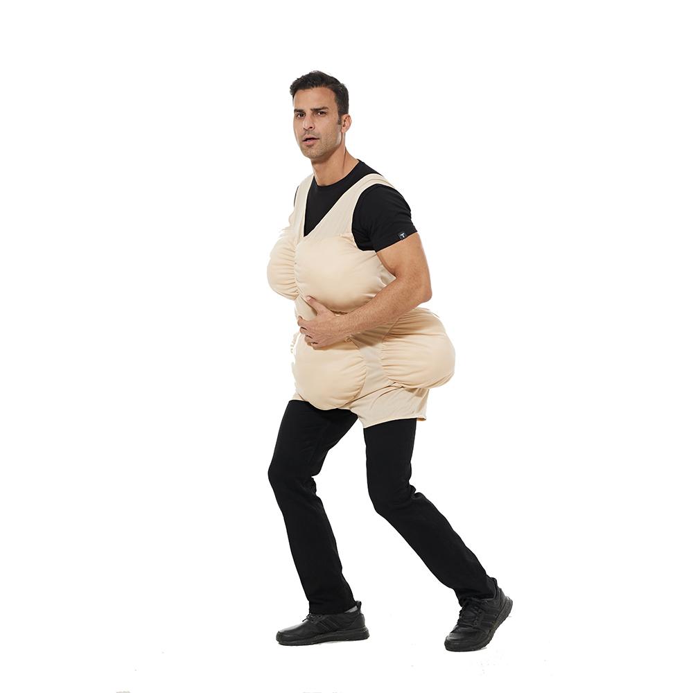 Смешной костюм-толстяк на Хэллоуин для взрослых - Мягкая ткань с набивкой