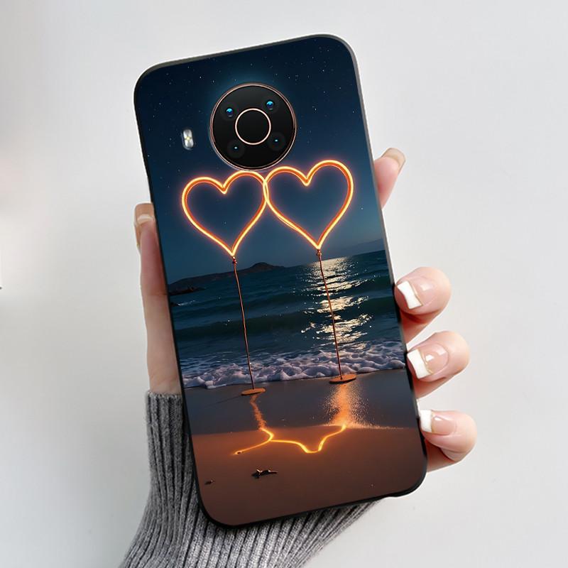 Вирусный черный чехол для Nokia X20/Nokia X10 Модный узор 'Драконьи Родственники' Гелевый чехол для Nokia X100 Ударопрочный мягкий чехол
