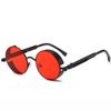 Trendy Unisex Polarized Steampunk Metal Vintage Sunglasses Fashion Thick Border Round Frame Eyeglasses UV400