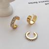 Fashion Simple Design Gold Color Clip Earrings for Women Non-Piercing Puck Rock Fake Cartilage Ear Cuff 2023 Trendy