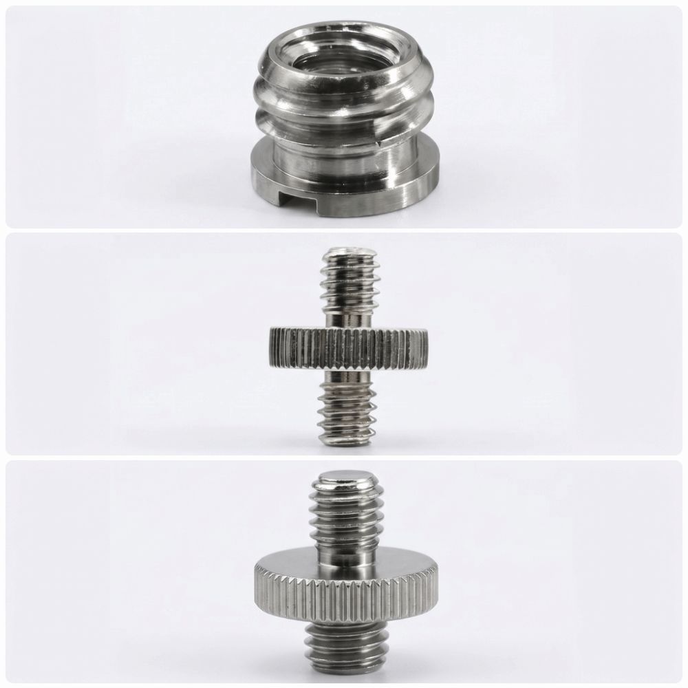 Male To Female Mount Screw Kit 1/4" to 3/8" Screw Convert Adapter Camera Screw Nut Set Monopod