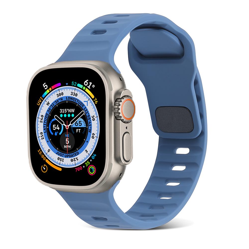 Силиконовый ремешок для Apple Watch Ultra 3/2/1 49мм 11/10 46мм 42мм Спортивный браслет iWatch series 9 8 7 6 5 SE 3 45мм 41мм 44мм 40мм