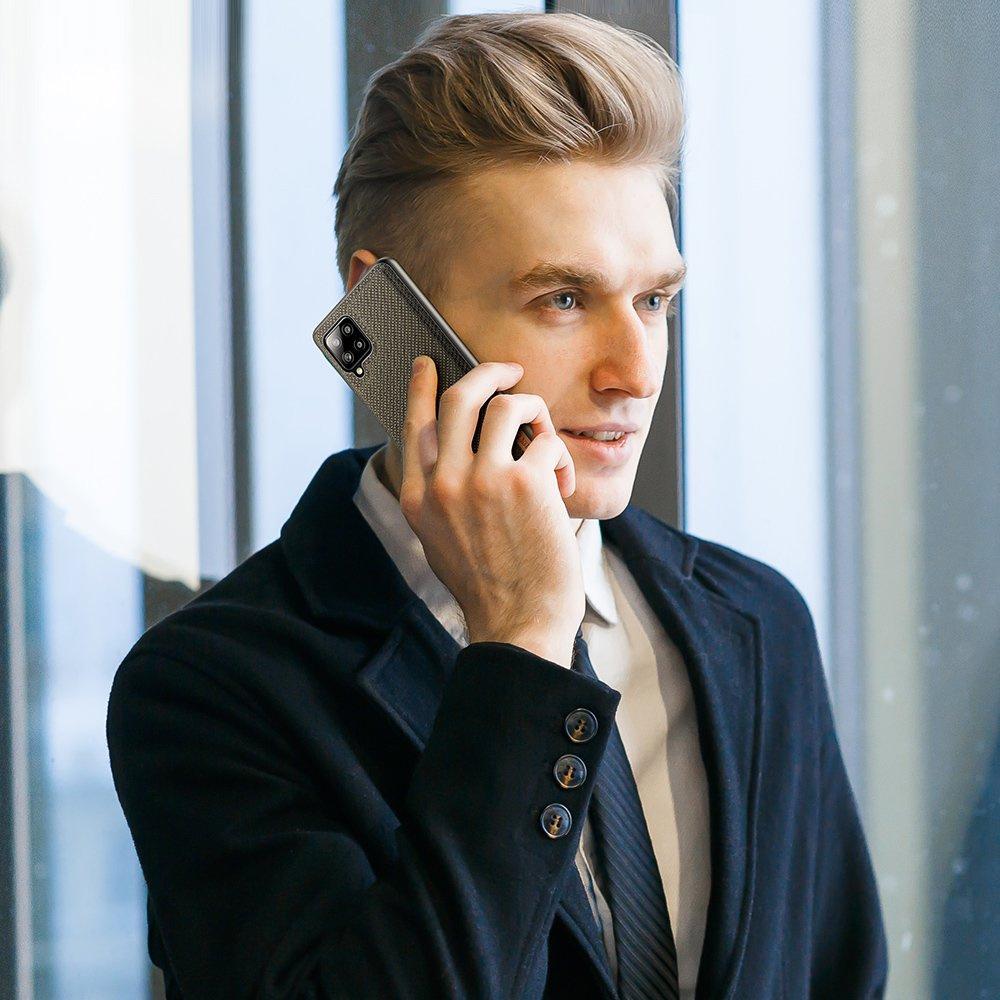 Dux Ducis Fino Nylon-Covered Case for Samsung Galaxy A42 5G - Green