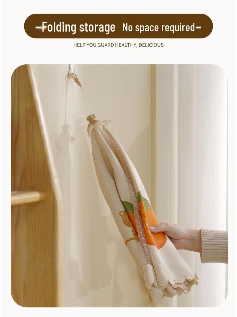 Foldable Dust & Flyproof Food Cover - Perfect for Dining Table & Leftovers