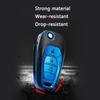 Откидной брелок с дистанционным управлением из ТПУ кожи с 3 кнопками, чехол для ключей для Chevrolet Cruze Aveo Malibu Onyx LTZ 2014-2018, держатель для ключей