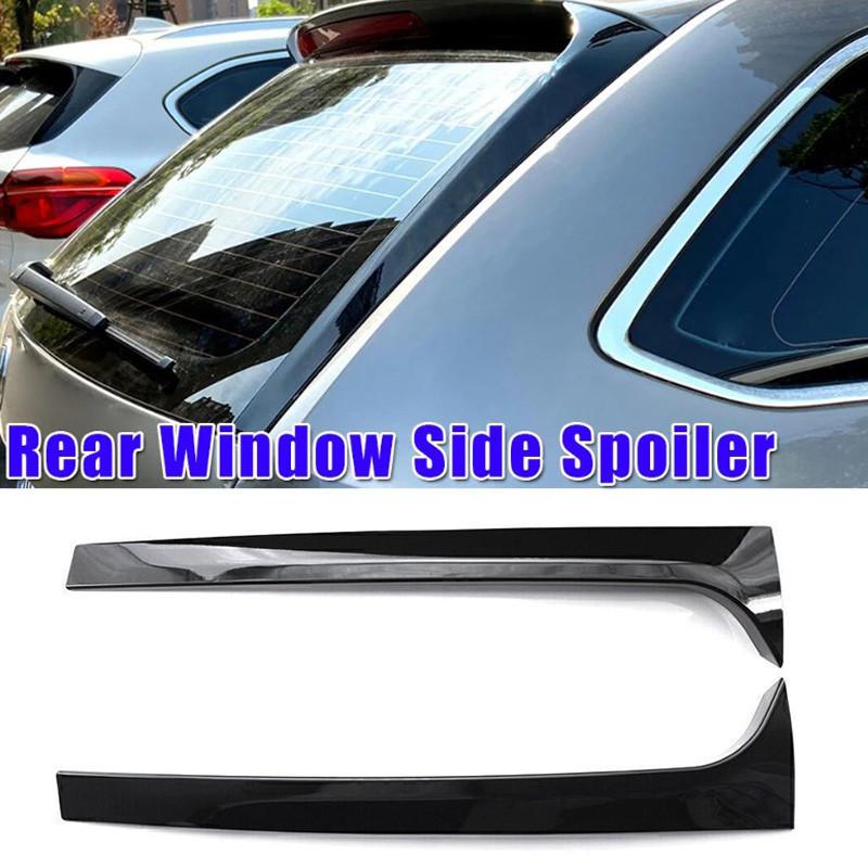 2 шт. глянцевый черный задний спойлер Canard Splitter Trim для Skoda Octavia Estate 2014-2019