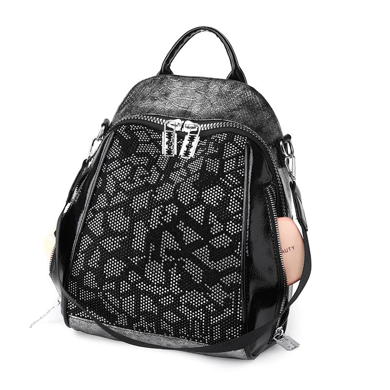Women's Backpack Rhinestone Leopard Print Outdoor Backpack