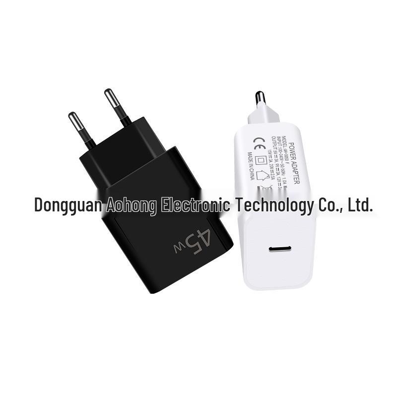 PD45W Высокомощное быстрое зарядное устройство EU Type C для Samsung и Apple