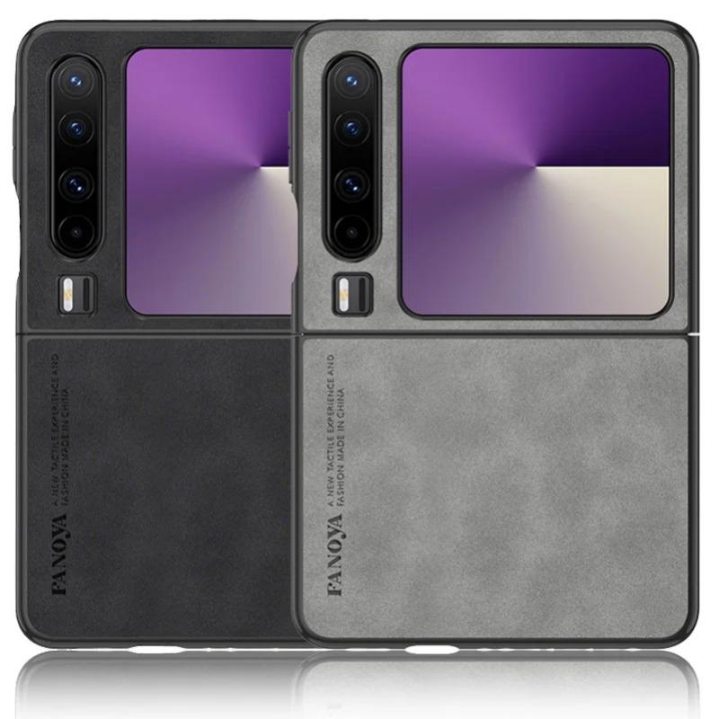 Для Huawei Pura X Роскошный кожаный складной чехол для телефона из овечьей кожи для Huawei Pura X VDE-AL00 Защитный противоударный силиконовый бампер