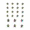 Acrylic Rhinestone Sticker - CTOP - Star - 1.4 X 1.4 Cm - 2 X 2 Cm - 22 Pcs