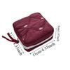 Quilted Toiletry Bag Multi-functional Sanitary Napkin Storage Bag Coquette Bow Cosmetic Bag  Trave