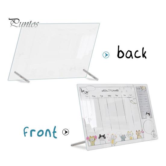 Message Board For Kids Acrylic Desktop Small Whiteboard Calendar Daily Planner Writing Learning Weekly Planning with Stand Office Reminder Display