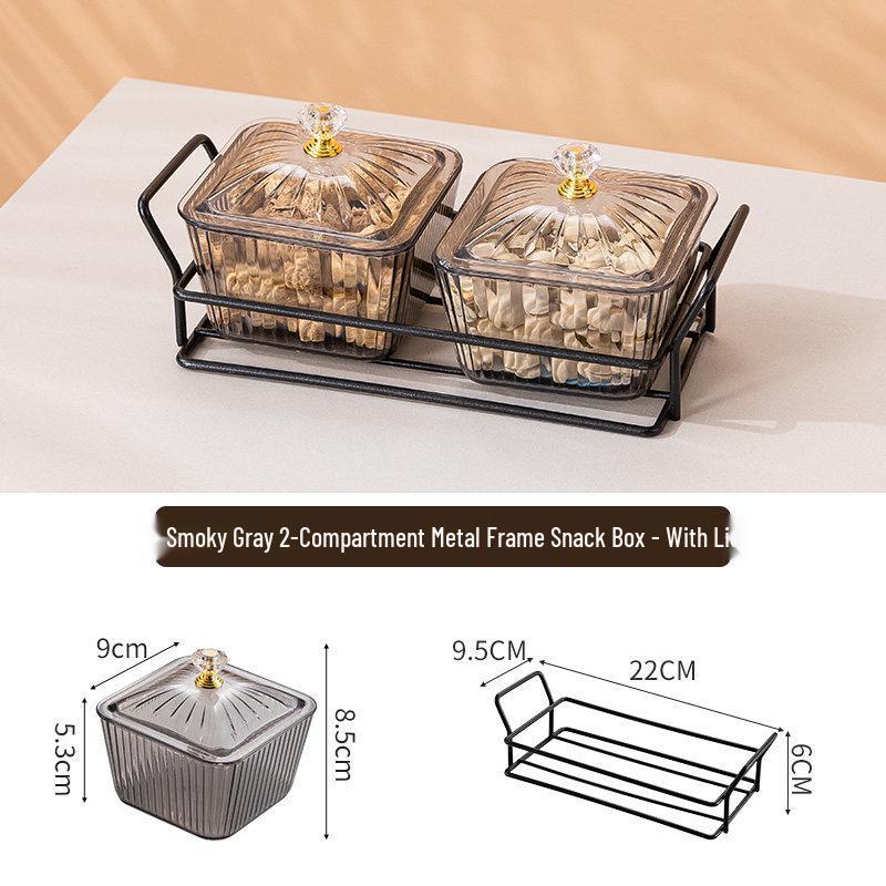 Креативная пластиковая тарелка с отделениями для закусок для гостиной или бара