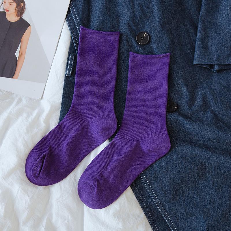 Новое поступление, женские хлопковые свободные носки в стиле ретро, зимние корейские дизайнерские рождественские носки в трубке