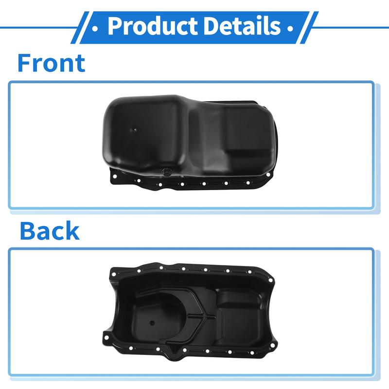 UXCELL 1 шт. №10054809 Масляный поддон двигателя для Chevrolet Astro 1986-1995 Железный Черный