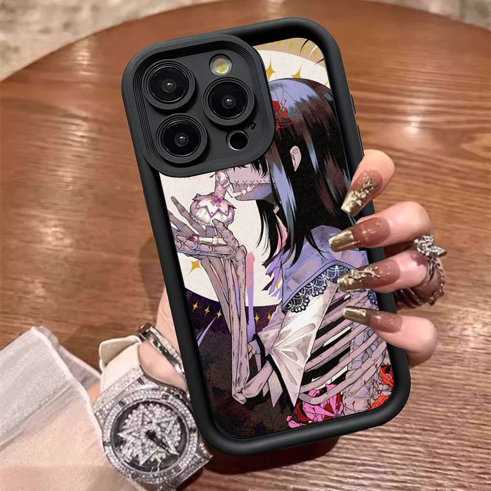 Чехол для телефона из ТПУ с изображением девушки из аниме Puella Magi Madoka Magica для iPhone 17 16 15 14 13 12 11 Pro Max Plus