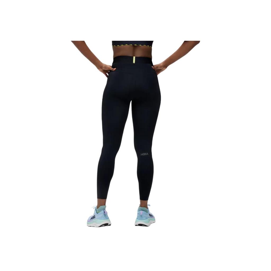 HOKA One One Novafly Run Tight 25" Дышащие Спортивные Брюки Слим-фит Со средней посадкой Женские низ Черный 1141743-BLK