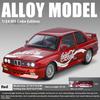 1/24 Мазда RX-7 M3 Автомобиль, окрашенный в стиле 'Кока-Кола', Модель автомобиля, Звук и Свет, Возвратная, Спортивный автомобиль, Игрушка, Коллекция, Украшения для Мальчиков, Подарки