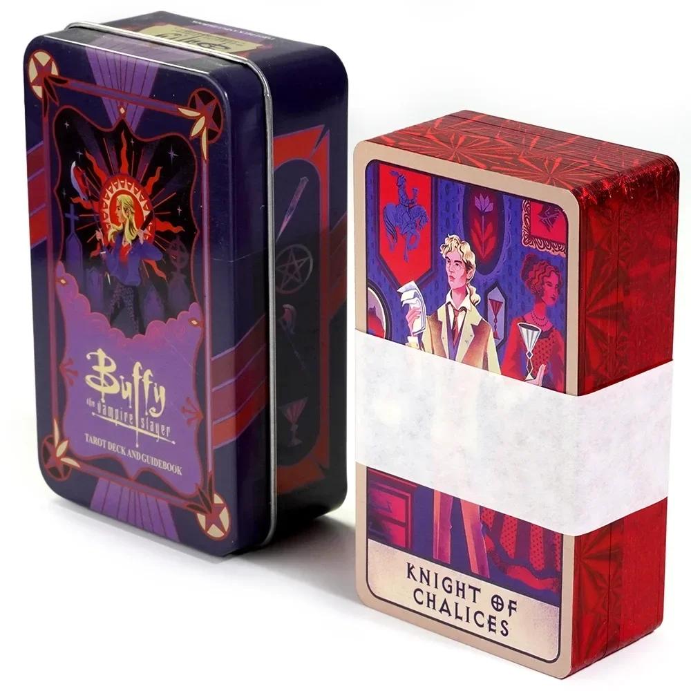Wondering Spirit Tarot 78pcs In a Tin Metal Box Gold-plated Edge Tarot Cards For Divination Tarot Deck Beautiful Package