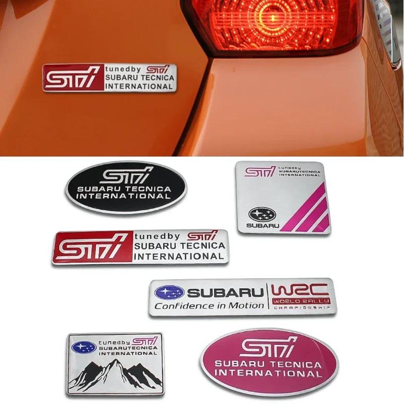 Alloy Car Trunk Styling Auto Emblem Sticker Accessories for Subaru STI Badge Outback Impreza Legacy WRX XV Tribeca Forester BRZ ge3