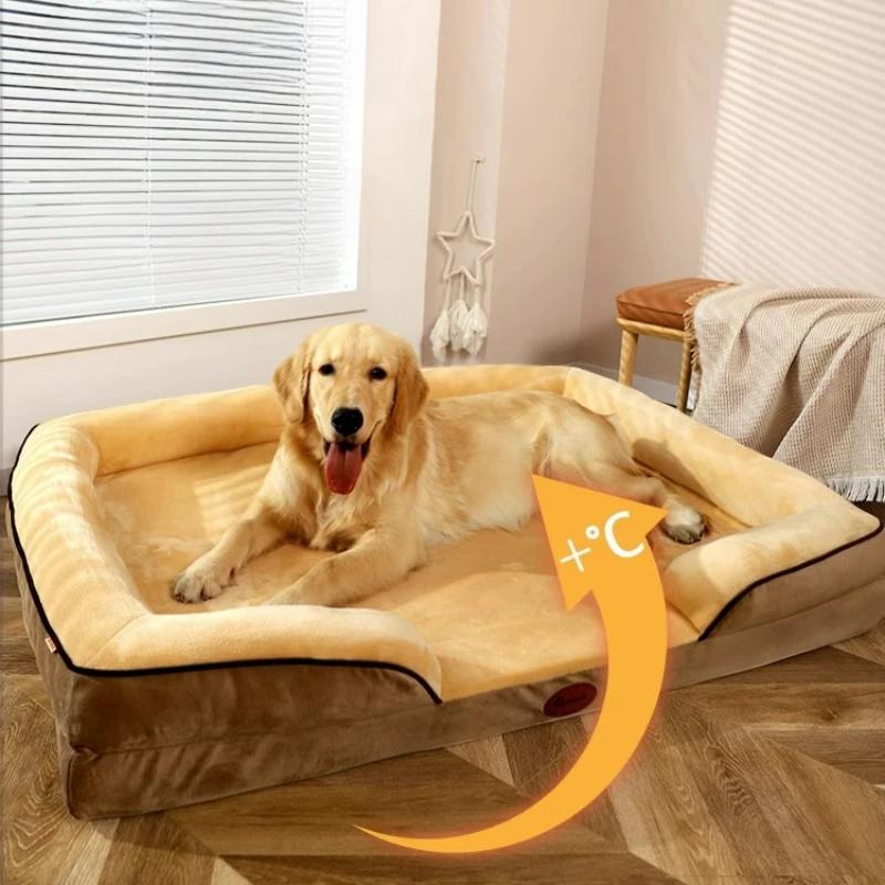 Removable and washable pet large dog sofa Cat bed large dog sleeping mat corgi dog bed Dog kennel for all seasons dog crate