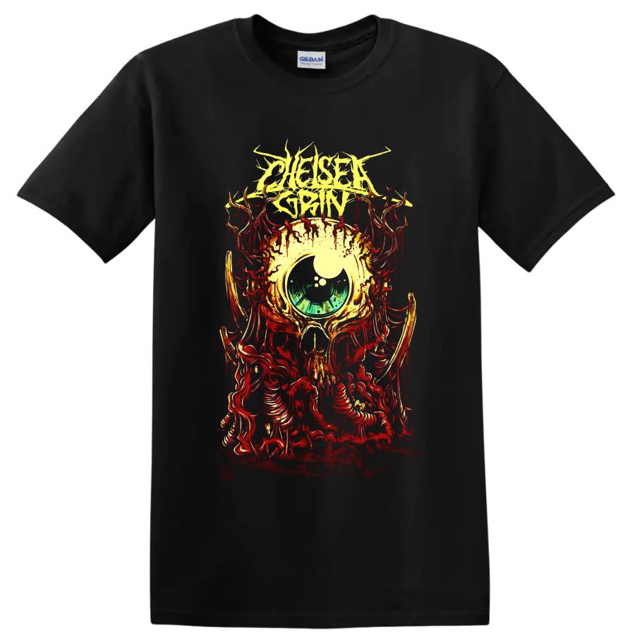 Chelsea Grin Deathcore T Shirt w/ Blood Eye Skull Horror Metal Music Tee Art