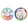 Professional Mix Guide Round Tattoo Nail Pigment Color Wheel Paper Card Supplies