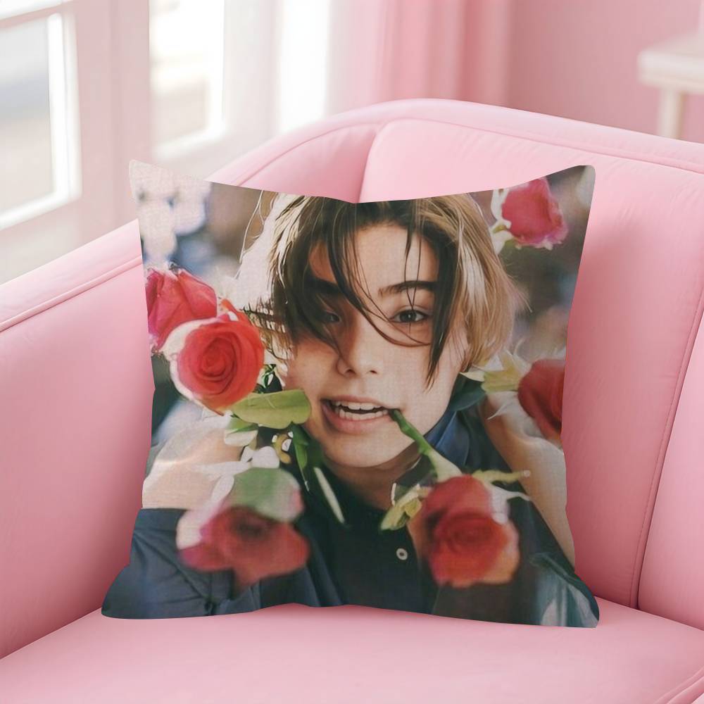 Actor N-Nijiro Murakami Double-Sided Printed Pillow Cover Short Plush Suitable Living Rooms Bedrooms Sofas Throw Cushion Cover