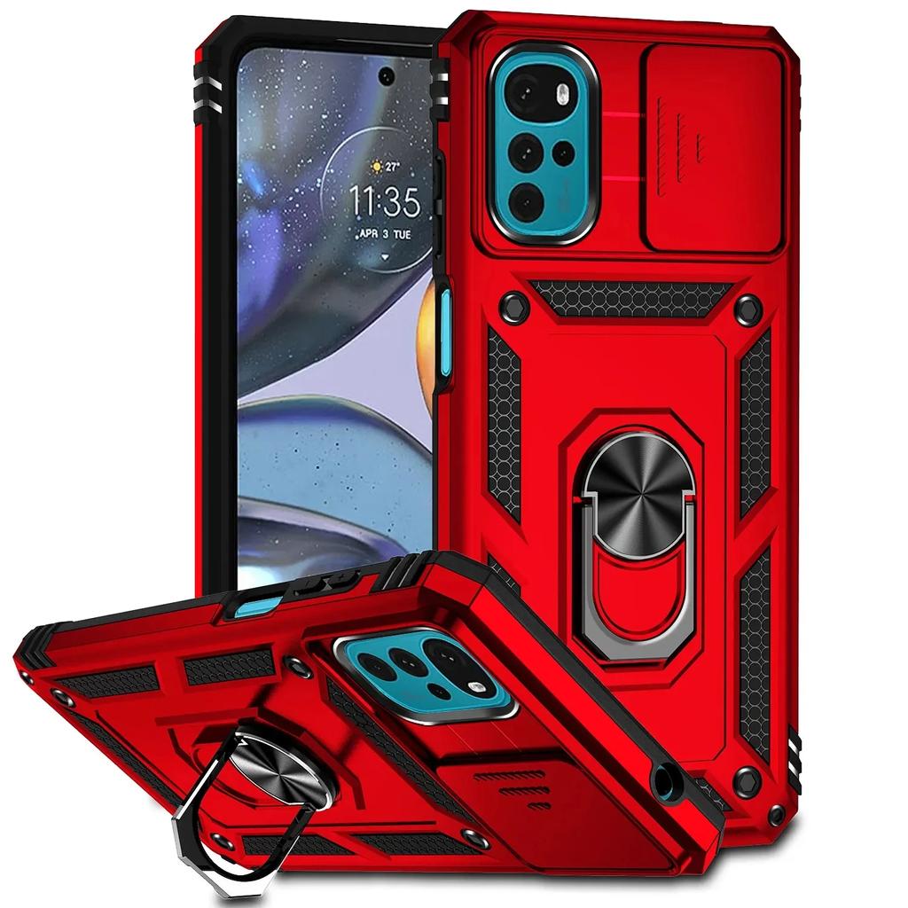 Ударопрочный защитный чехол для Motorola Moto G22 G 5G G32 G52 G82 G62 5G X40 Pro G Stylus G PLAY G Power 5G 4G Кольцо-держатель Крышка объектива