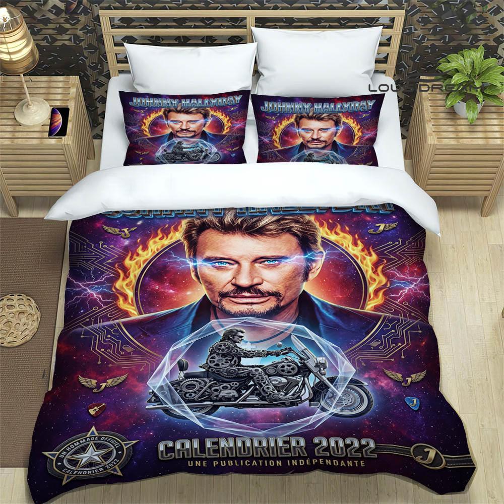 3D Johnny Hallyday printed Bedding Sets exquisite bed supplies set duvet cover comforter set bedding set luxury birthday gift