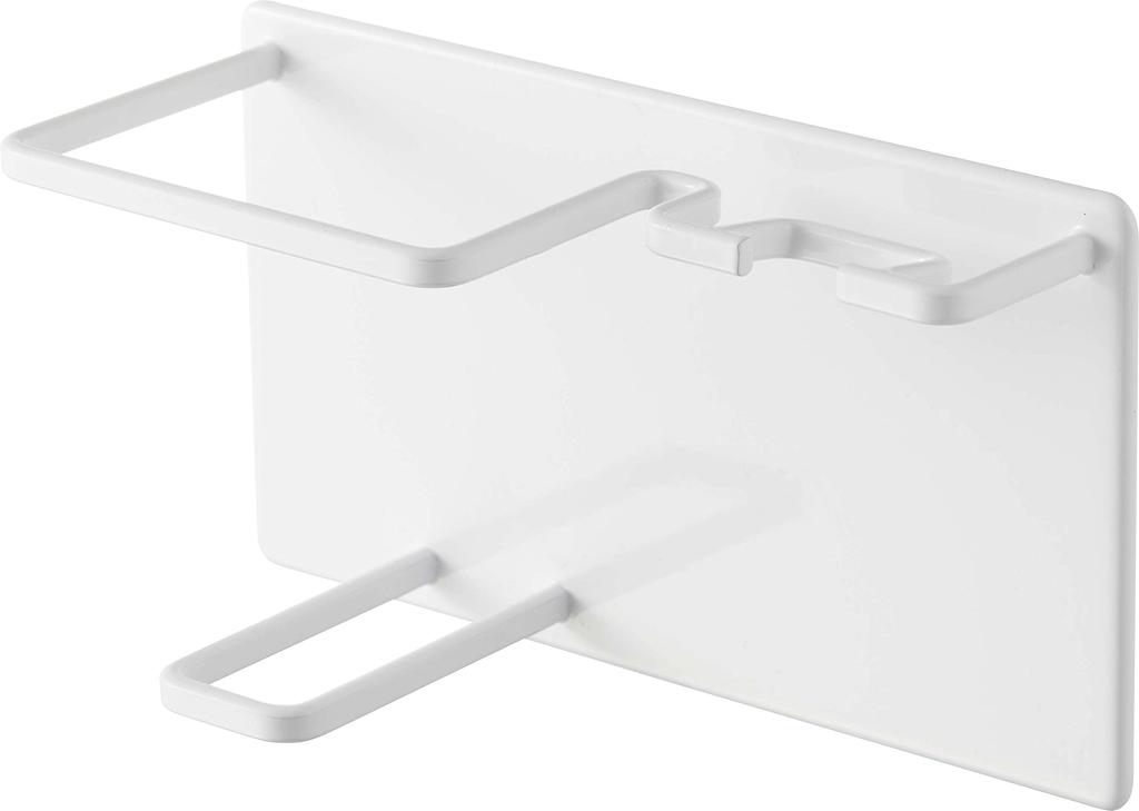 Yamazaki Magnetic Bathroom Shaver Foam Shaver X X Floating Razor 5512 & Holder, White, Approx. W14.5 D6.6 H8cm, Tower, Storage, Storage,