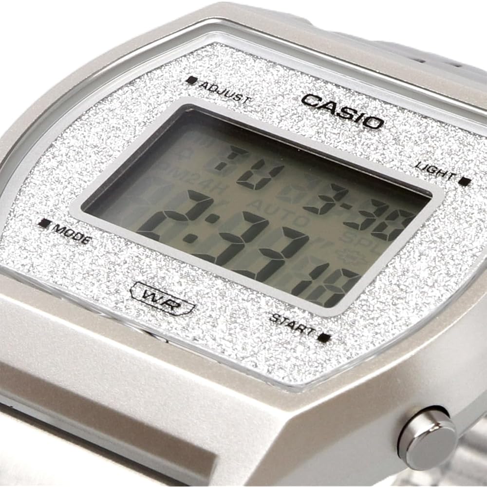 Casio Винтажная серия B640WDG-7 Унисекс Цифровые часы Серебристый Циферблат с блестками
