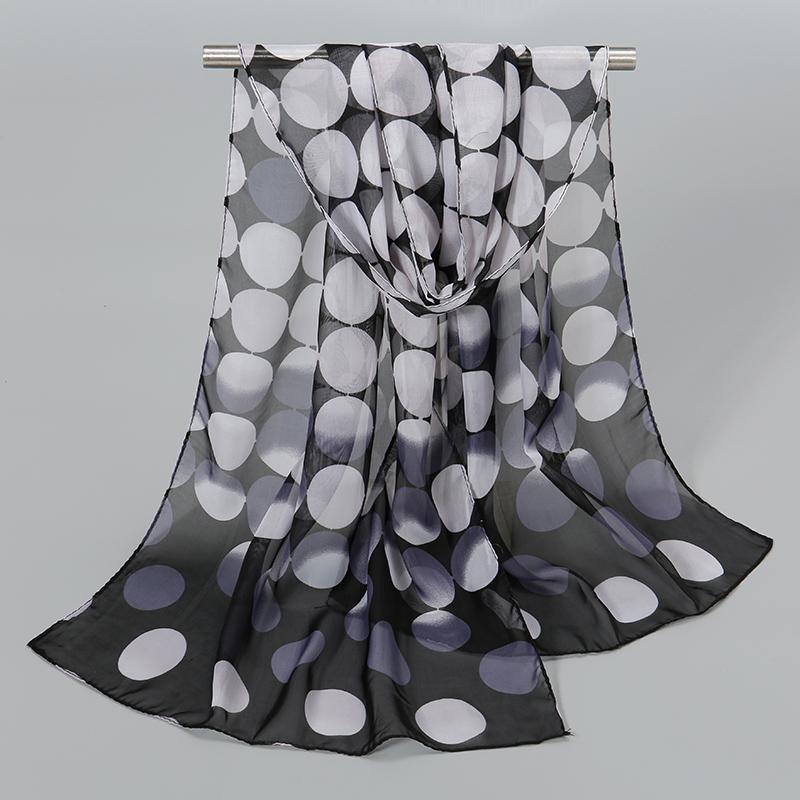 Весенний шифоновый шарф с принтом, пляжная шаль с цветочным принтом, легкий шейный платок, летний шарф-шаль для защиты шеи от солнца, 150*50см